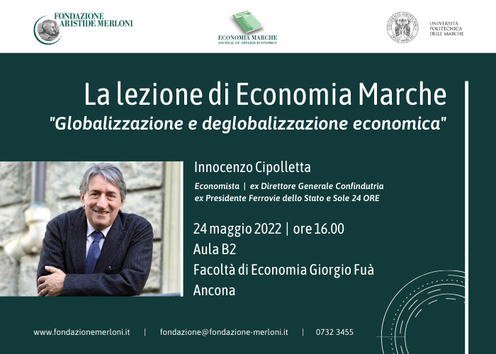 Lezione economia marche 2022 Innocenzo Cipolletta