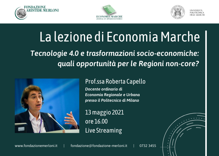 Lezione Economia Marche Roberta Capello