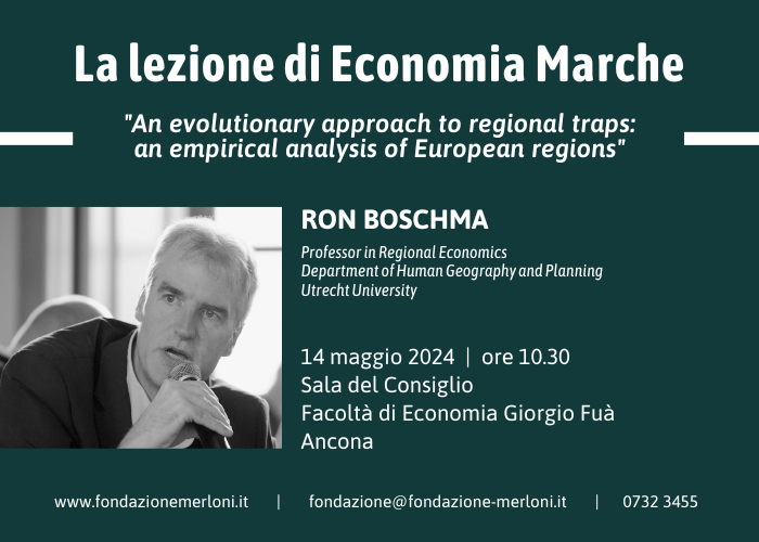 Lezione di Economia Marche 2024: Prof. Ron Boschma