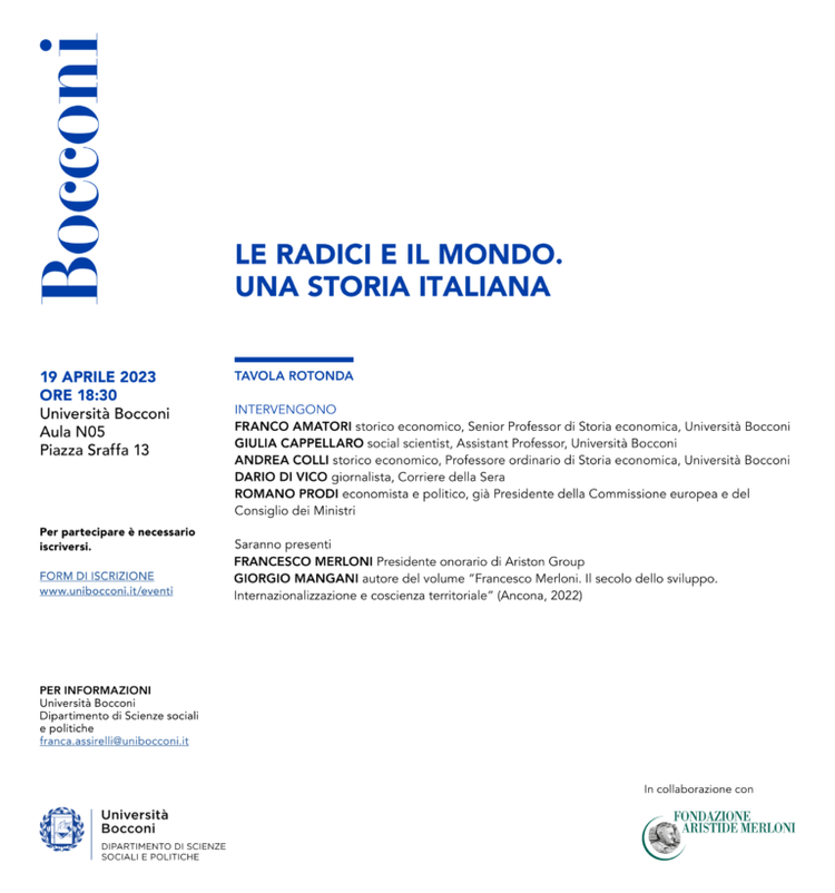 19 aprile, Milano | Le radici e il mondo. Una storia italiana