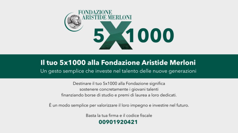 5X1000 Fondazione Merloni 2026